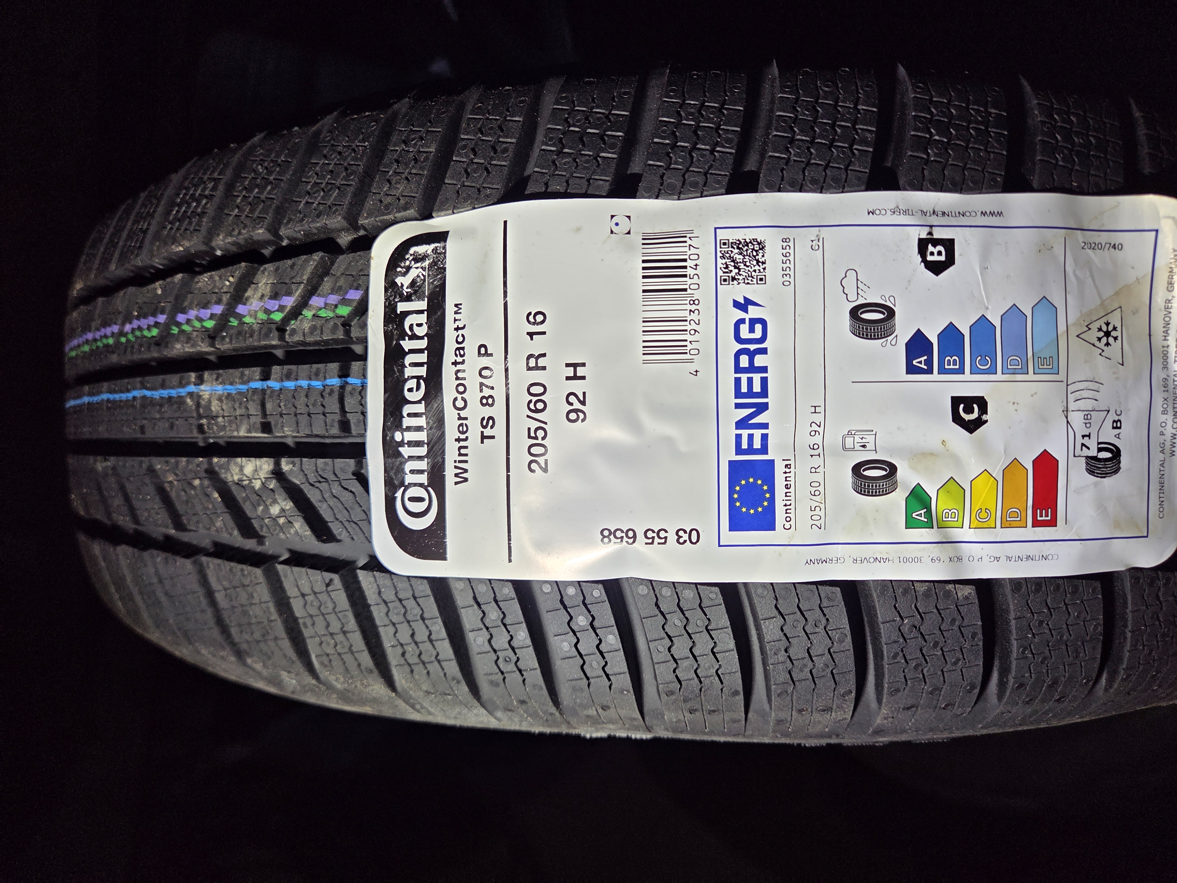 Continental Winter Contact TS870 P 205/60 R16 92 H