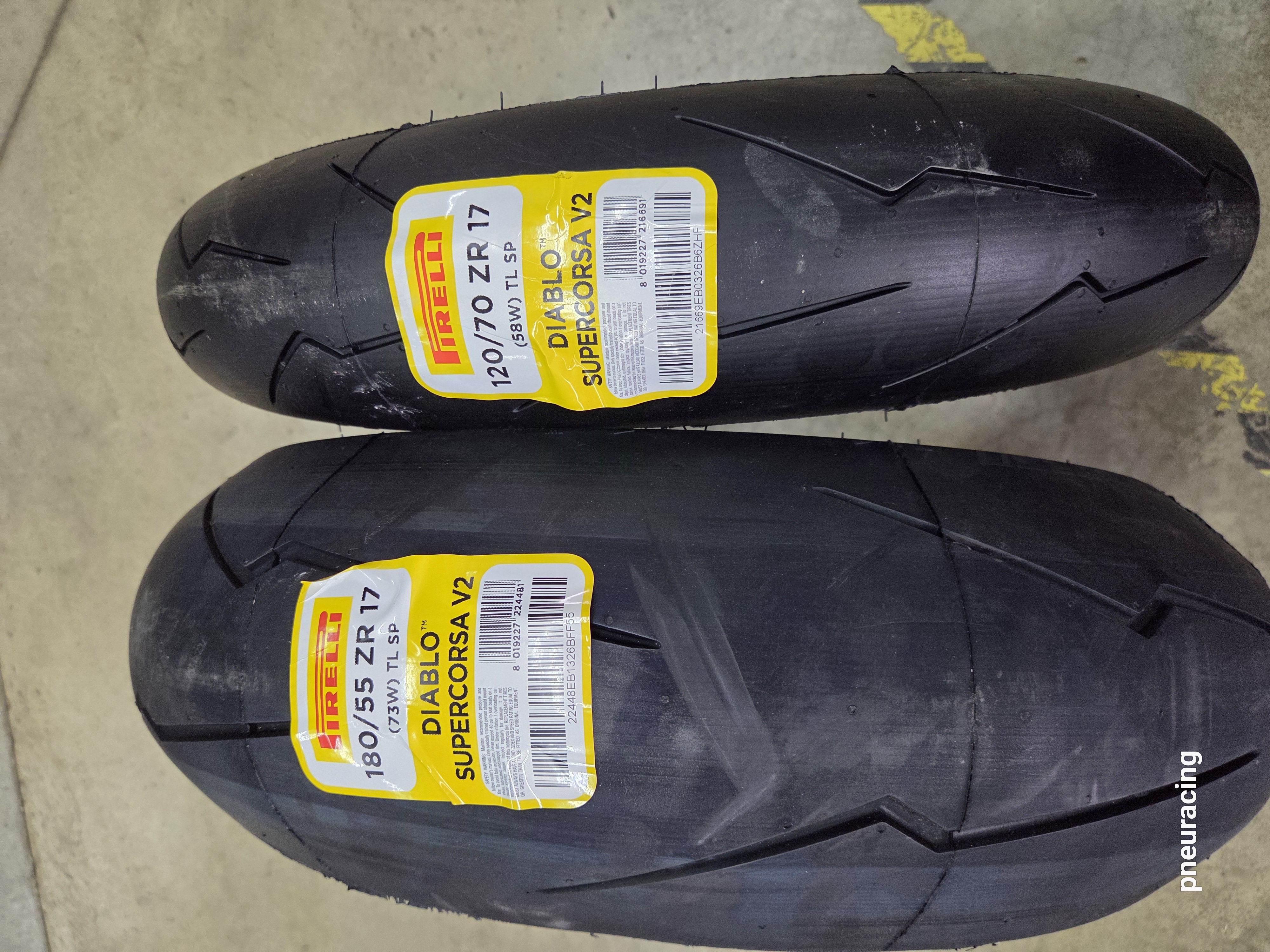 Pirelli Diablo Supercorsa V2 SP 180/55 R17 -73w + 120/70 R17 - 58w