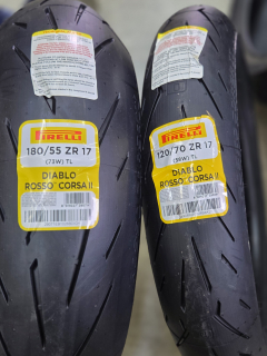 Pirelli Diablo Rosso Corsa II 180/55 R17 73W + 120/70 R17 58W