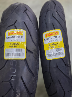 Pirelli Diablo Rosso II 160/60 R17 69W + 120/70 R17 58W